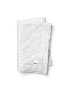 Мягкое хлопковое одеяло с вышивкой на английском языке, 100 x 75 см, белого цвета Elodie Details