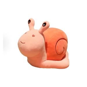 Плюшевая игрушка милый маленький улитка AECELI, розовый
