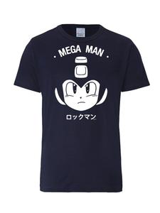 Logoshirt Футболка Mega Man - лицо темно-синего цвета