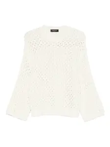 Свитер рыхлой вязки Fabiana Filippi, бежевый