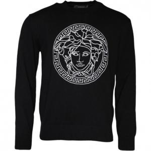 Джемпер Cotton Sweatshirt VERSACE, черный