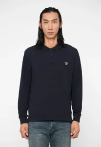 Рубашка стандартного кроя, топ с длинными рукавами и принтом «зебра». Ps Paul Smith, Very Dark Navy