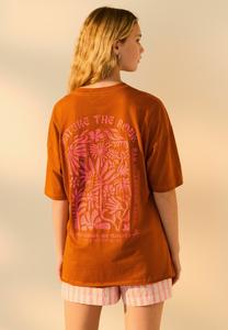 Базовая футболка RELAXED FIT SHORT SLEEVE SEAM DETAIL SKATER STYLE Next, коричневый