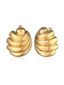 Elli Серьги из серебра 925 пробы с золотым покрытием