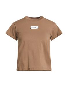 Футболка Mm6 Maison Margiela, коричневый