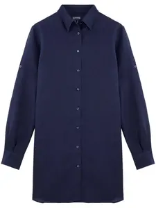 Рубашка Fondant из органического льна Vilebrequin, синий