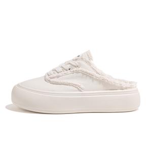 HUANQIU Женские сандалии с закрытым носком, и нескользящие, бежевые