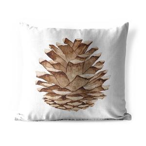 Подушка для улицы MuchoWow - Осень - Иллюстрация - Сосновые шишки - 60x60 см - Устойчивость к атмосферным воздействиям - Подушка для отдыха - Чехлы для подушек - Декоративные чехлы для подушек - Декоративные чехлы для подушек, мультиколор