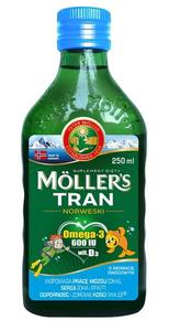 Orkla, Масло печени норвежской трески Moller's, фруктовый вкус, 250 мл