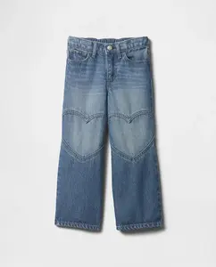 Джинсы для младенцев с кнопкой-щелкой Gap, синий