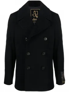 Двубортный пиджак из смесовой шерсти Sealup, синий