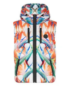 Длинный жилет с цветами Plein Sport, мультиколор