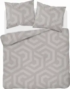 Постельное белье из хлопка 180х200 Геометрическая мозаика Бежевый Detexpol