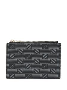 Кожаный кошелек с логотипом Moreau, черный