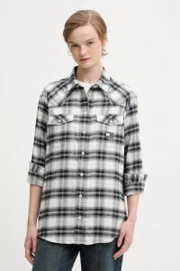 Хлопковая рубашка Tommy Jeans, черный