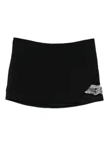 Декорированная юбка мини Amen, черный