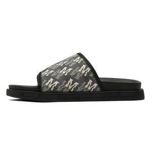 Xiwencha Тапочки-слайды мужские, черные, противоскользящие