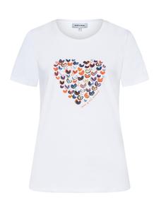 More & More Эластичная хлопковая футболка с коротким рукавом белого цвета