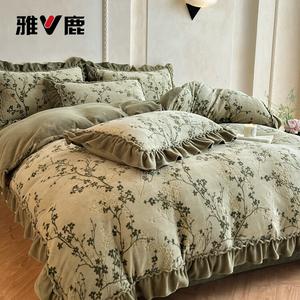 Yalu Комплект постельного белья 1,5 м, 4 предмета: пододеяльник 200x230 см