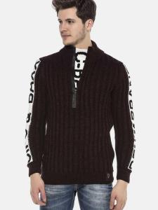 Свитер CIPO & BAXX, темно-красный