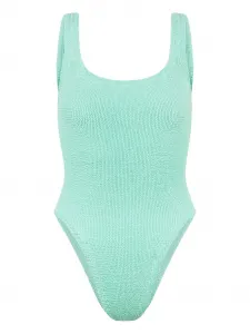 Купальник с квадратным вырезом Hunza G, зеленый