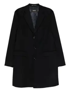 Пальто на пуговицах Boss, синий