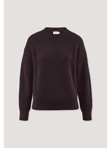 вязаный свитер цвета ежевики Hessnatur