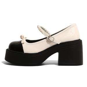 Туфли Мэри Джейн на массивном каблуке Women's Komanic, Ecru