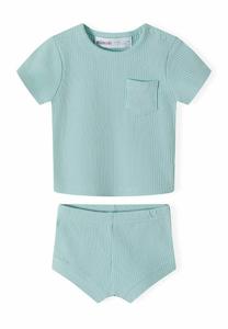 Комплект одежды для сна 2 PIECE SHORT SLEEVE SET MINOTI, цвет mint