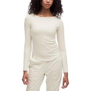 Футболка Hold Tight женская Lululemon, светлая слоновая кость