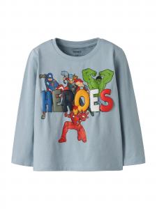 NAME IT Лонгслив 'NMMFLINT MARVEL' в цвете Smoke Blue, Royal Blue