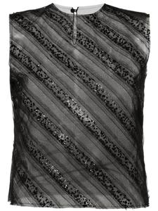 Viktor & Rolf топ с пайетками, черный