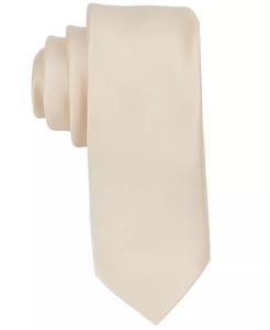 Мужской атласный однотонный удлиненный галстук ConStruct, коричневый/бежевый