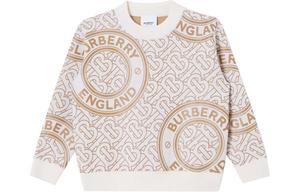 Свитер детский Burberry, белый / золотой
