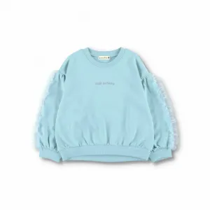 Толстовка с оборками на рукавах из тюля Branshes, цвет Blue