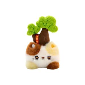 Милый и очаровательный плюшевый котенок в цветочном горшке, высота 17 см Tak Bebe