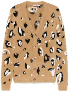 Кардиган с нашивкой-логотипом Charles Jeffrey Loverboy, коричневый