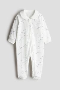Пижама с воротником и молнией спереди H&M, мультиколор