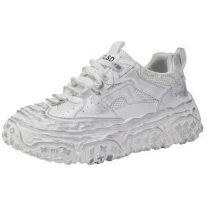 Wooden Rabbit Амортизирующие, износостойкие, дышащие, увеличивающие рост низкие массивные кроссовки мужские белые, цвет White