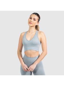 SMILODOX Спортивный бюстгальтер Amaze Pro серого меланжевого цвета