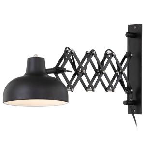 Настенный светильник - железный, 1 лампа home24, черный