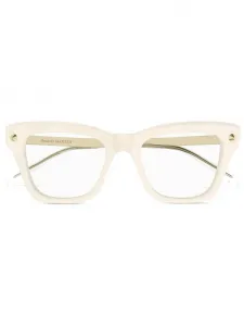 Очки в квадратной оправе Alexander McQueen, белый