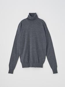 Вязаный пуловер с высоким воротником и длинными рукавами | AOFIE | 30G Современный крой