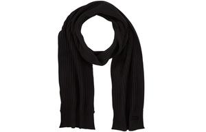 Шарф вязаный мужской черный HUGO BOSS