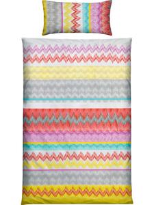 Постельное белье из сирсакера в разноцветных тонах Erwin Müller, 135x200 см + 40x80 см