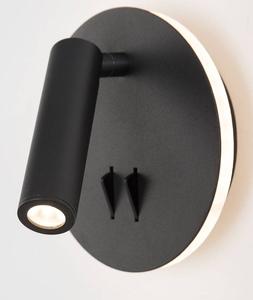 Настенный светильник Nova Luce Penor, алюминий - 1 пламя - черный