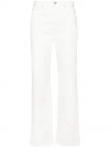 Прямые джинсы средней посадки TOTEME, белый