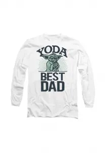 Футболка с длинными рукавами «йода - лучший папа» ко дню отца Star Wars, White