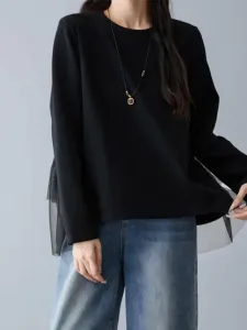 Топ с многоярусной спинкой из тюля. Женские топы Doux Belle, цвет Black