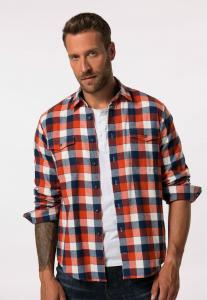 Рубашка KARO-LANGARM KENTKRAGEN MODERN FIT JP1880, коричневый